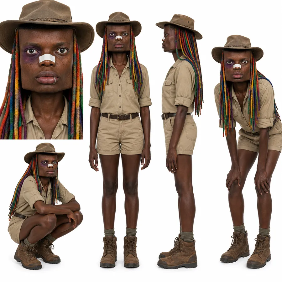 Ficha de personagem criada no Estúdio de Influencer do Corty